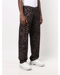 Aries Tiger Print Straight Leg Jeans