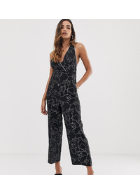 Parallel Lines Jumpsuit In Abstract Print