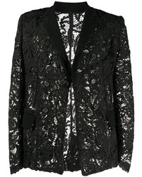 Ann Demeulemeester Lace Single Breasted Blazer