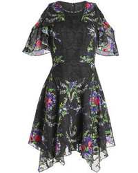 Anna Sui Printed Dress With Lace