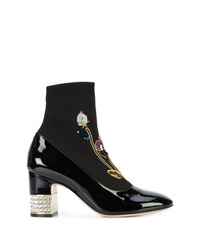 Gucci Candy Embroided Ankle Boots