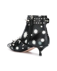 RED Valentino Red Printed Ankle Boots