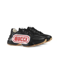 Gucci Rhyton Print Leather Sneaker