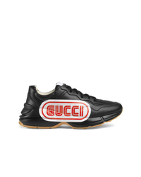 Gucci Rhyton Print Leather Sneaker