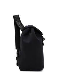 Dolce and Gabbana Black Neoprene Logomania Backpack