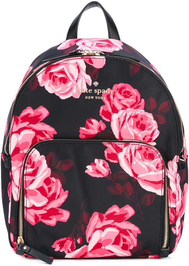 Flower Print Backpack