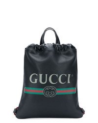 Gucci Logo Drawstring Backpack