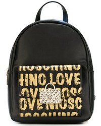 Love Moschino Logo Print Backpack