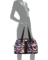 Nicole Miller City Life Printed Yoga Duffle Bag Petalblack