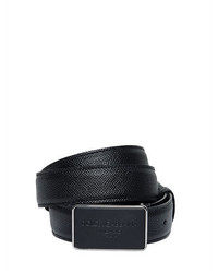 Dolce & Gabbana 30mm Dauphine Print Leather Plaque Belt