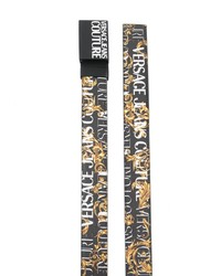 VERSACE JEANS COUTURE Barocco Logo Print Belt