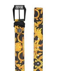 VERSACE JEANS COUTURE Baroque Print Leather Belt