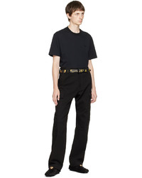 VERSACE JEANS COUTURE Black Gold Couture1 Belt