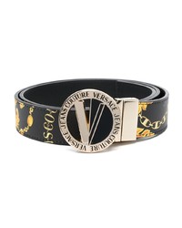 VERSACE JEANS COUTURE Chain Print Logo Buckle Belt