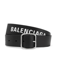 Balenciaga Everyday Printed Textured Leather Belt