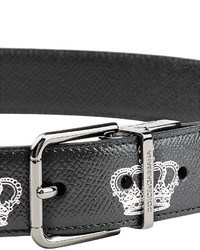 Dolce & Gabbana Printed Leather Belt