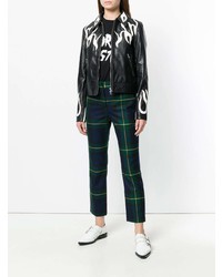 McQ Alexander McQueen Flame Effect Leather Jacket