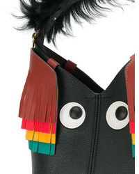 Anya Hindmarch Black Build A Bag Creature Mini Bucket Bag