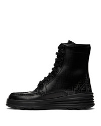 Fendi Black Forever Lace Up Boots