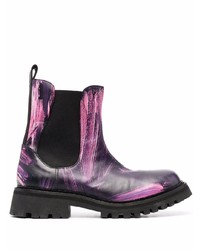 Moschino Abstract Print Chelsea Boots