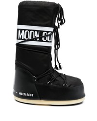 Moon Boot Logo Print Laced Boots