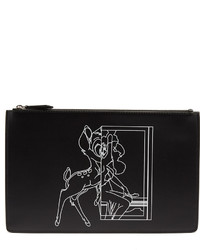 Givenchy Bambi Print Leather Pouch