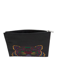 Kenzo Black Large Tiger Pouch