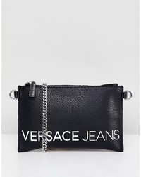 Versace Jeans Contrast Logo Clutch Bag