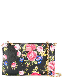 Dolce & Gabbana Floral Print Chain Clutch