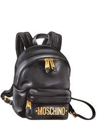 Moschino Backpack Printed Leather Pouch