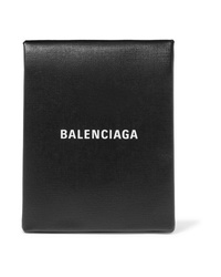 Balenciaga Shopping Envelope Printed Textured Leather Clutch