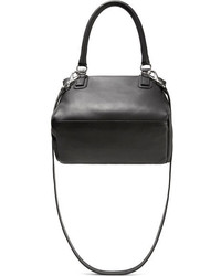Givenchy Pandora Small Printed Leather Shoulder Bag Black