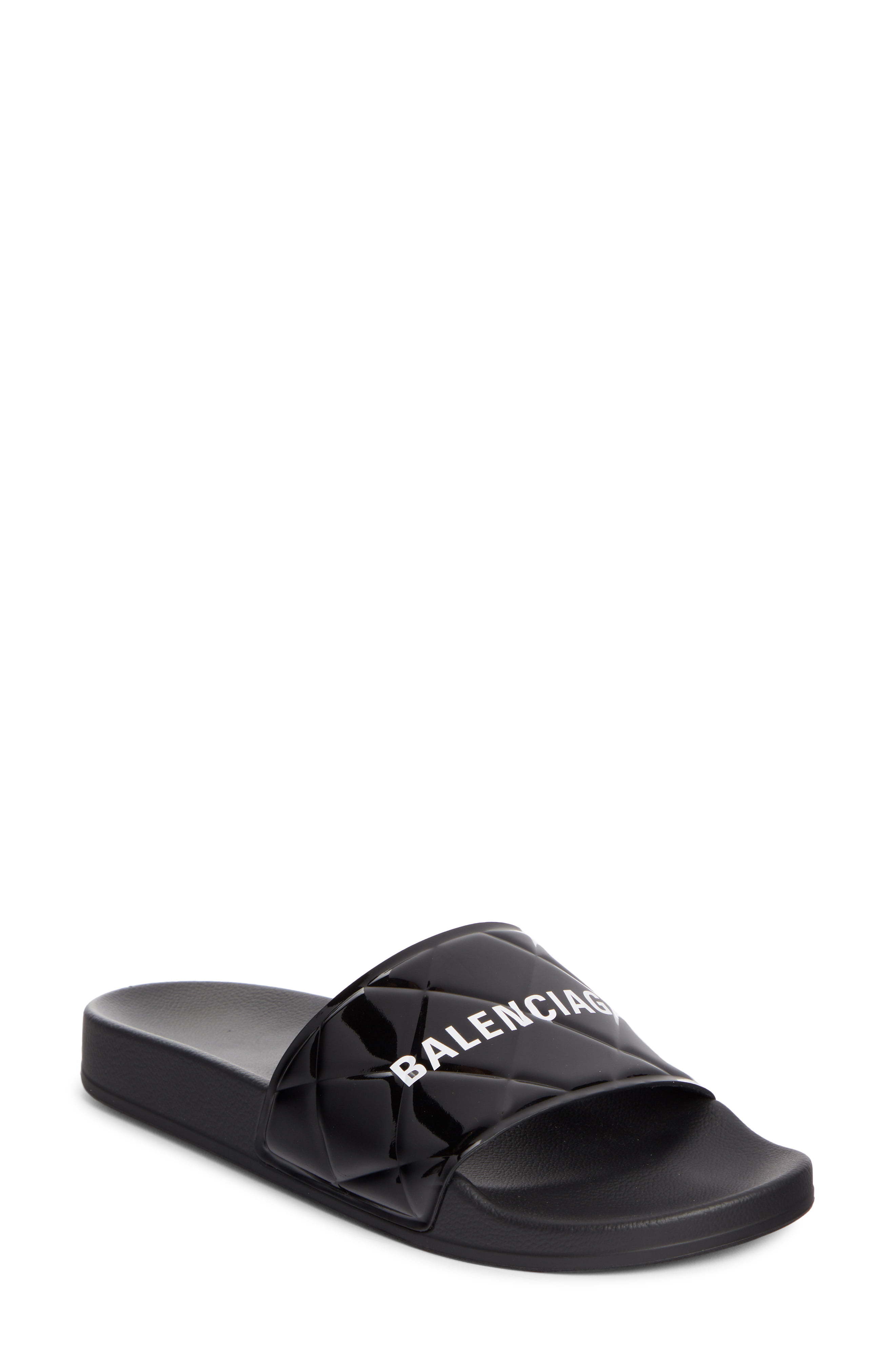 Balenciaga Patent Leather Slide Sandal 295 Nordstrom Lookastic 9293