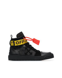 Off-White Black Industrial Hi Top Leather Trainers