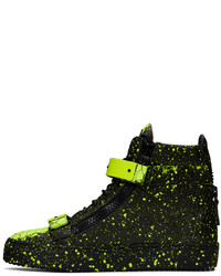Giuseppe Zanotti Black Yellow Coby Sneakers