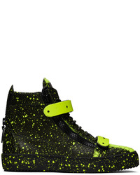Giuseppe Zanotti Black Yellow Coby Sneakers