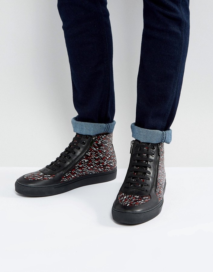 lace high top sneakers