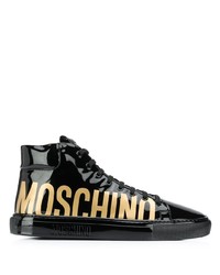 Moschino Logo High Top Sneakers