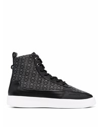 Leandro Lopes Monogram High Top Sneakers