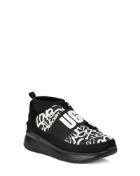 UGG Neutra Graffiti Print Sock Sneaker