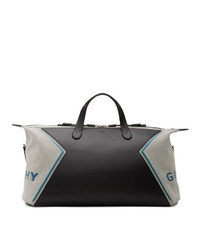 Givenchy Black And Blue Canvas Duffle Bag
