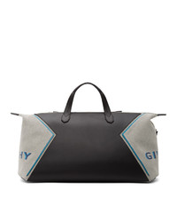 Givenchy Black And Blue Canvas Duffle Bag