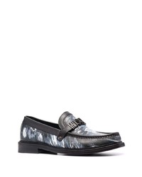 Moschino Abstract Print Logo Loafers