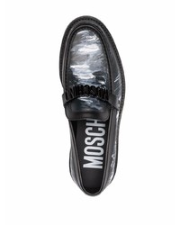 Moschino Abstract Print Logo Loafers