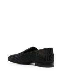 Moschino All Over Logo Print Loafers