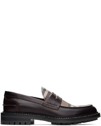 Burberry Brown Vintage Check Loafers