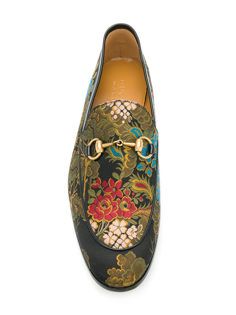 Gucci jordaan floral jacquard on sale loafer