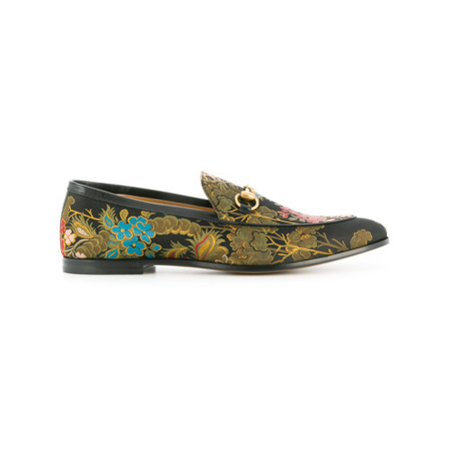 gucci jacquard loafers