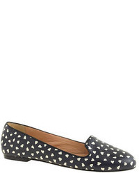 J.Crew Sophie Printed Leather Loafers