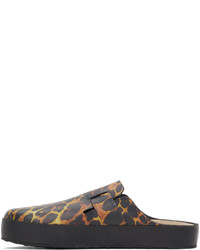 Misbhv Yellow Black Leopard Home Shoe Loafers
